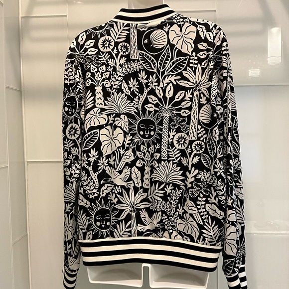 NWT$328 Johnny Was Workshop SMALL Silk Luciana Bomber Jacket - Picture 6 of 11